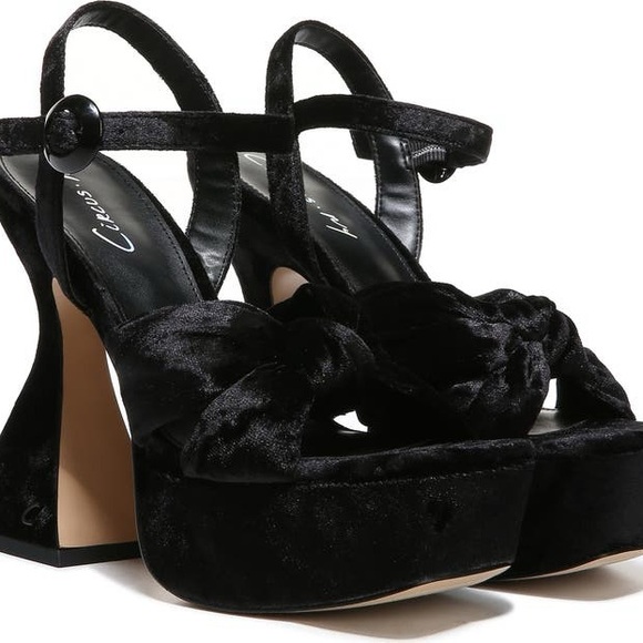 Sam Edelman Audrea Platform Heels | Size 5.5 | NWOB | Black Open Toe Sandals | - Picture 5 of 10